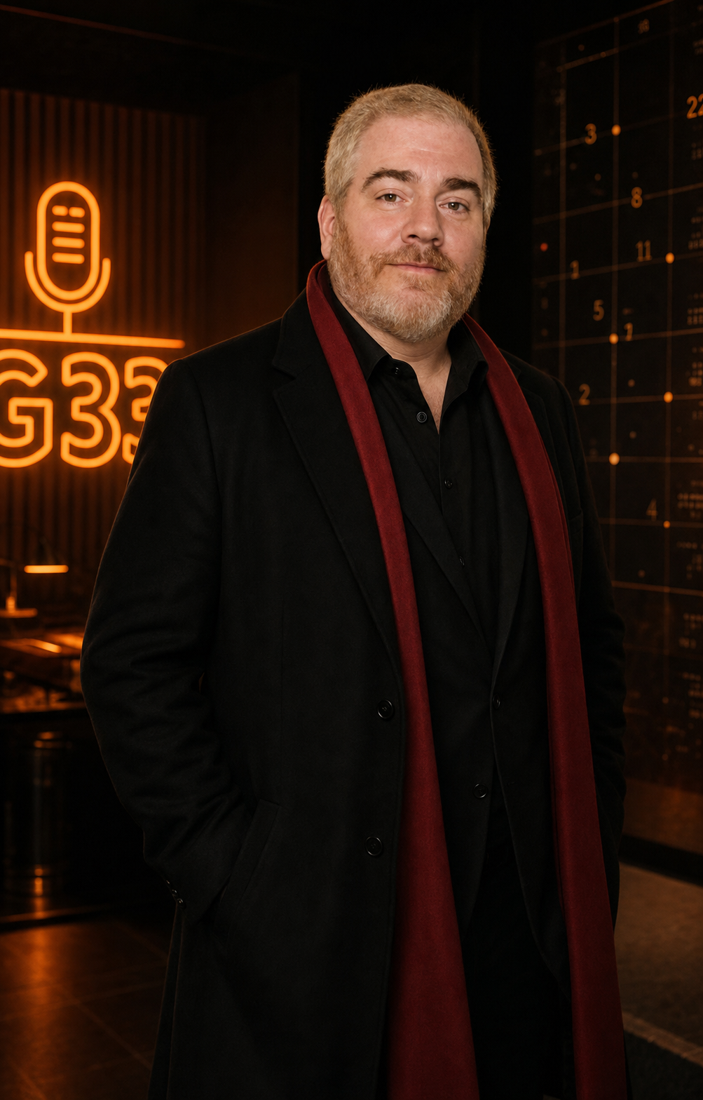 Photorealistic editorial portrait of Gary The Numbers Guy
